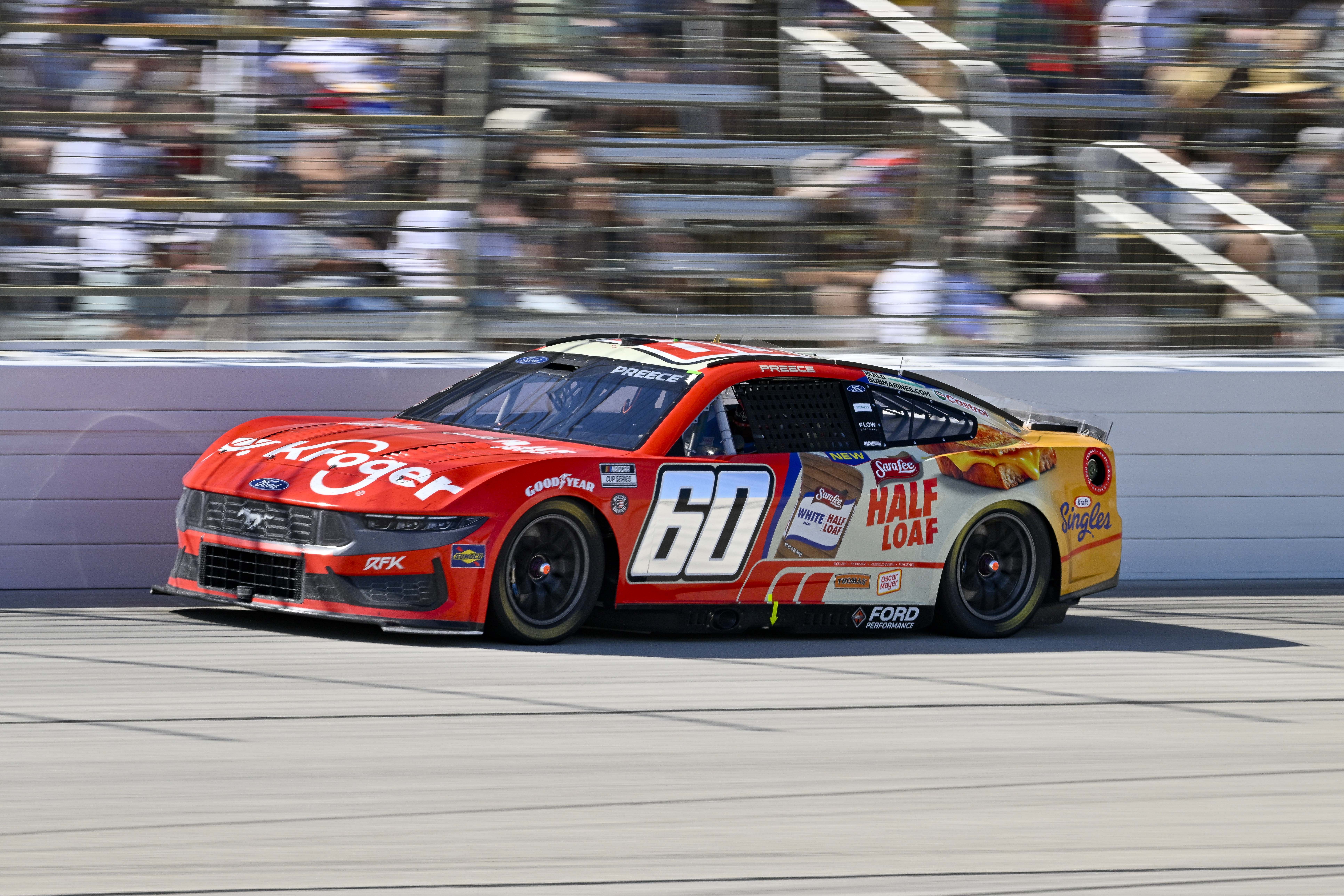 Ryan Preece (60) drives during the Wurth 400 race at Texas Motor Speedway - Source: Imagn